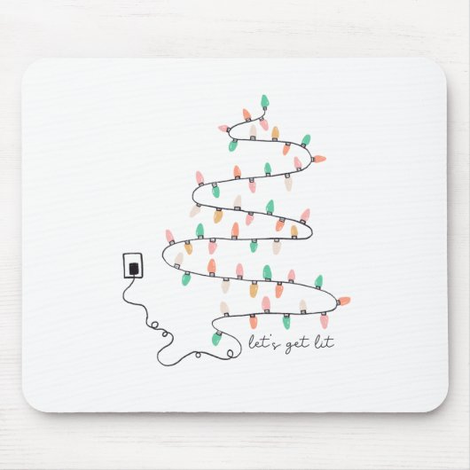 Xmas Geschenke Lass Lit Mousepad (Vorne)