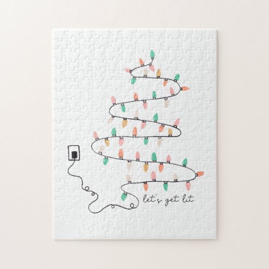 Xmas Geschenke Lass Lit Puzzle (Vertikal)