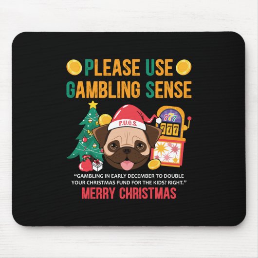 Xmas Geschenke MÖPSEN Der Kaninchenberater Mousepad (Vorne)