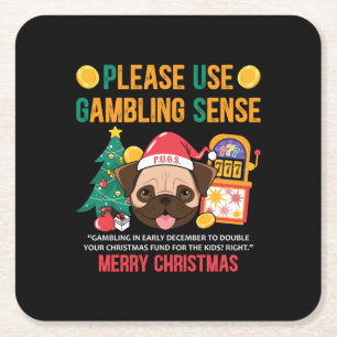 Xmas Geschenke MÖPSEN Der Kaninchenberater Rechteckiger Pappuntersetzer