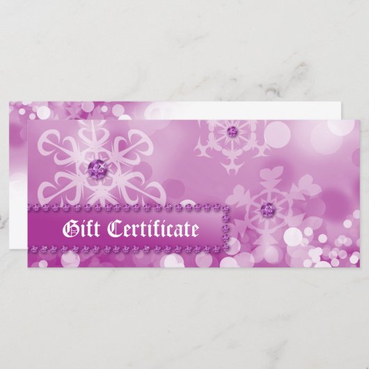 Xmas Geschenkgutscheine Wellness-Center Rosa Schne (Vorne/Hinten)