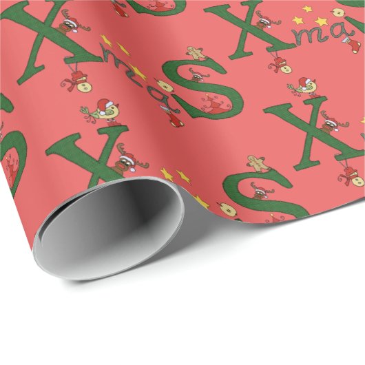 Xmas Geschenkpapier (Rolleneckpunkt)