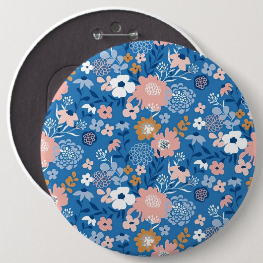 Xmas Geschenkstoff-Design mit einfachen Blume Button (Vorne & Hinten)