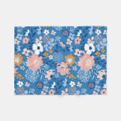 Xmas Geschenkstoff-Design mit einfachen Blume Fleecedecke (Vorderseite (Horizontal))