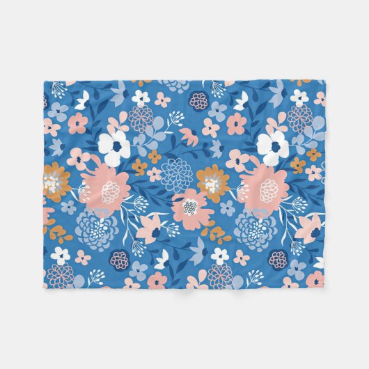 Xmas Geschenkstoff-Design mit einfachen Blume Fleecedecke (Vorderseite (Horizontal))