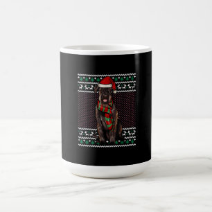 Xmas Giant Schnauzer Dog Weihnachtsmannmütze Ugly  Kaffeetasse