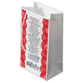 XMAS GIF BAG KLEINE GESCHENKTÜTE (Rückseite Schrägansicht)