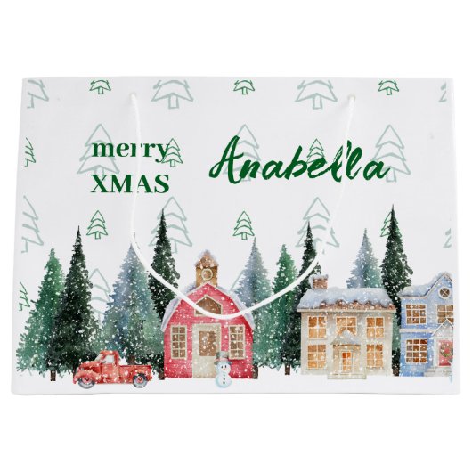 XMAS GIFT BAG GROßE GESCHENKTÜTE (Vorderseite)