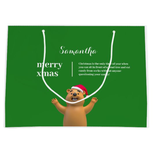 XMAS GIFT BAG GROßE GESCHENKTÜTE (Vorderseite)