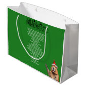 XMAS GIFT BAG GROßE GESCHENKTÜTE (Rückseite Schrägansicht)