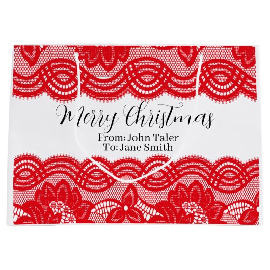 XMAS GIFT BAG GROßE GESCHENKTÜTE (Vorderseite)