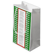 XMAS GIFT BAG KLEINE GESCHENKTÜTE (Rückseite Schrägansicht)