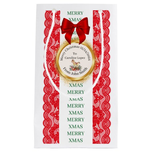 XMAS GIFT BAG KLEINE GESCHENKTÜTE (Vorderseite)