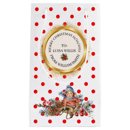 XMAS GIFT BAG KLEINE GESCHENKTÜTE (Vorderseite)