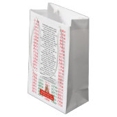 XMAS GIFT BAG KLEINE GESCHENKTÜTE (Rückseite Schrägansicht)