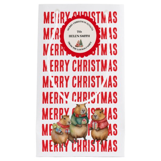 XMAS GIFT BAG KLEINE GESCHENKTÜTE (Vorderseite)