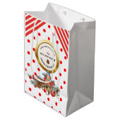 XMAS GIFT BAG MITTLERE GESCHENKTÜTE (Vorderseite Schrägansicht)