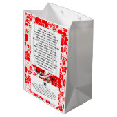 XMAS GIFT BAG MITTLERE GESCHENKTÜTE (Rückseite Schrägansicht)