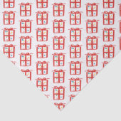 Xmas Gift Doodle CHRISTMAS Holiday Red White Seidenpapier (Detail)