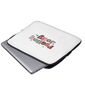 Xmas Gift Gefühl Jolly Laptopschutzhülle (Vorne Knopf)
