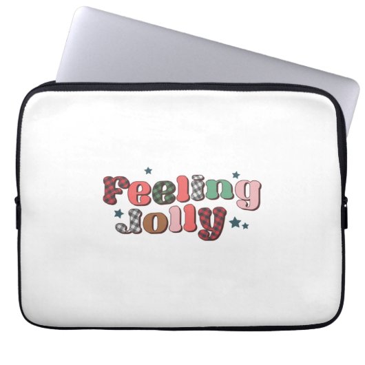 Xmas Gift Gefühl Jolly Laptopschutzhülle (Vorderseite)