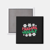 Xmas Gift Gefühl Jolly Magnet (Vorderseite/Rückseite)