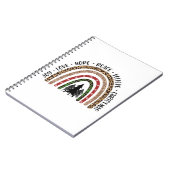 Xmas Gift Joy Liebe Hope Peace Notizblock (Linke Seite)