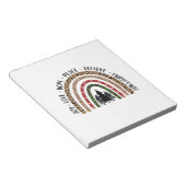 Xmas Gift Joy Liebe Hope Peace Notizblock (angewinkelt)