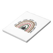 Xmas Gift Joy Liebe Hope Peace Notizblock (Rotiert)