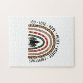 Xmas Gift Joy Liebe Hope Peace Puzzle (Horizontal)