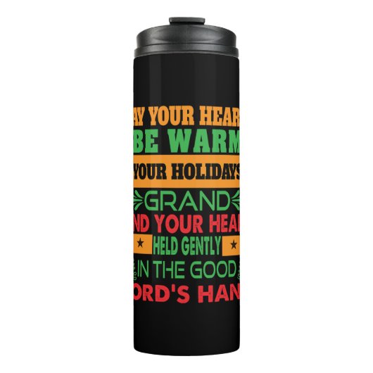 Xmas Gift May Your Hearth Be Warm Thermosbecher (Vorderseite)