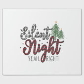 Xmas Gift Silent Night Yeah Geschenkpapier (Flach)
