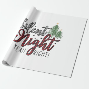 Xmas Gift Silent Night Yeah Geschenkpapier