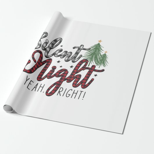 Xmas Gift Silent Night Yeah Geschenkpapier (Ungerollt)