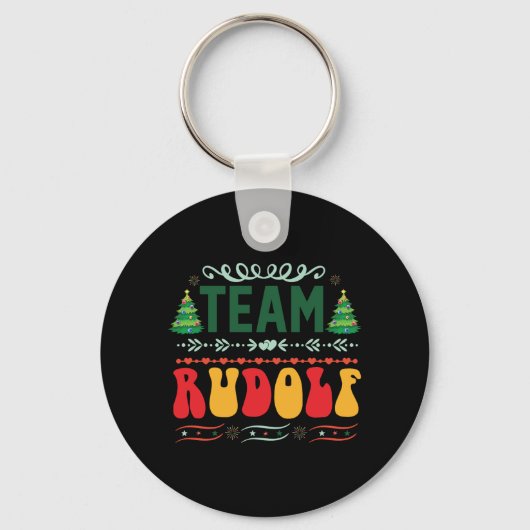 Xmas Gift Team Rudolf Schlüsselanhänger (Vorderseite)