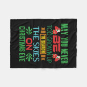 Xmas Gift The Skies On Christmas Eve Fleecedecke (Vorderseite (Horizontal))