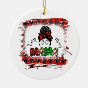 Xmas Gift Very Merry Mama Keramik Ornament