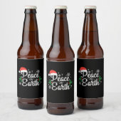 Xmas Gift Weltfrieden Bierflaschenetikett (Flaschen)