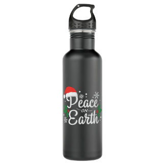 Xmas Gift Weltfrieden Edelstahlflasche