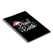 Xmas Gift Weltfrieden Notizblock (Rechte Seite)