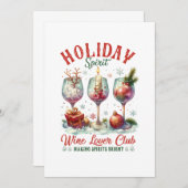 Xmas Gift Wine tasting in der Fattoria Einladung (Vorne/Hinten)