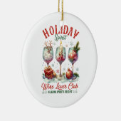 Xmas Gift Wine tasting in der Fattoria Keramik Ornament (Rechts)