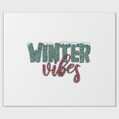Xmas Gift Winter Vibes Geschenkpapier (Flach)