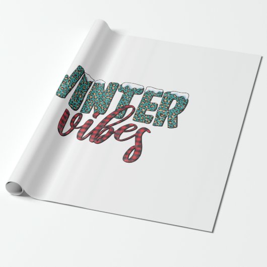 Xmas Gift Winter Vibes Geschenkpapier (Ungerollt)