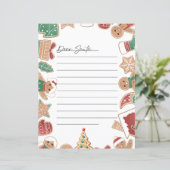 Xmas Gingerbread Kinder wollen Brief an Santa (Stehend Vorderseite)