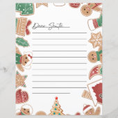 Xmas Gingerbread Kinder wollen Brief an Santa (Vorderseite)