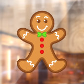 XmaS Gingerbread Man Fensteraufkleber (Blatt 2)