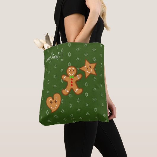 XmaS Gingerbread Pals-Candy Cane Benutzerdefiniert Tasche (Von Nahem)