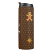 XmaS Gingerbread Pals-Candy Cane Benutzerdefiniert Thermosbecher (Nach rechts gedreht)