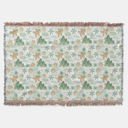 Xmas Gingerbread Winter Pattern Decke (Vorderseite)